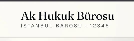 ak hukuk bürosu